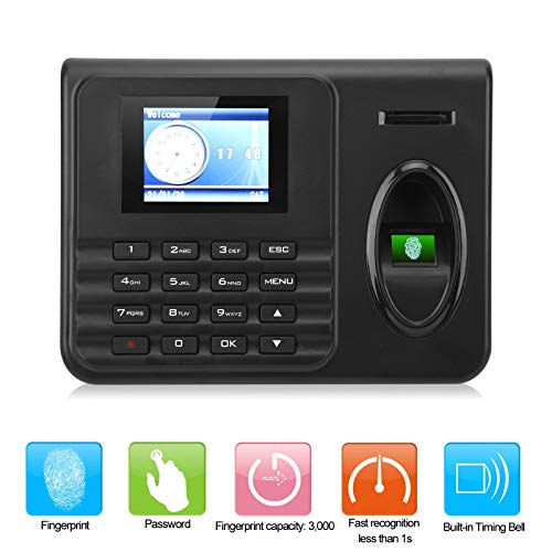 image for FOLOSAFENAR Attendance Machine,2.4in Color Screen Time Clock System wi