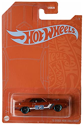 Hot Wheels 70 Dodge Hemi Challenger orange 1/64 moulé sous pression pour collectionneur