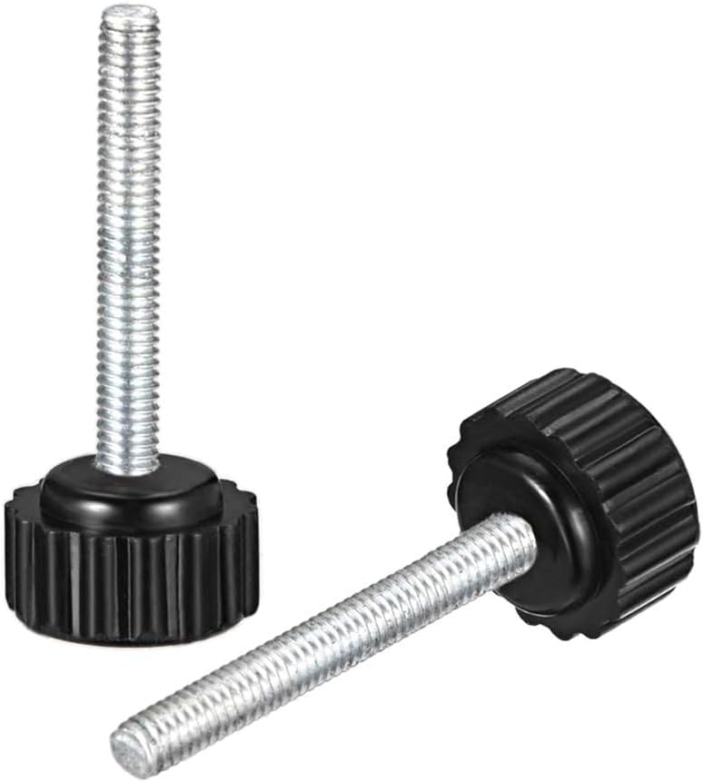 Boxonly Knurled Thumb Screw for Saw Drill Press Lathe and Routing Jigs Packaging Machinery Printing Equipment Clamping Knobs Grip Threaded Hand Bolt Knobs M4 x 30mm 4pcs - Image 3