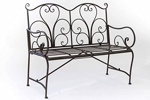 AVANTI TRENDSTORE - Bistro - Panchina da esterno in ferro per due persone, comode e pratica. Perfetta da abbinare con set Bistro. (panchina)