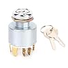 Ignition Switch Controls with 2 Keys 12V Universal Ignition Key Switch 12V Ignition Switch Universal 12V 4 Position Ignition Switch Lock Keys for Car Motorcycle Bike Boat