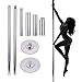HIRAM Poste de Baile Portátil 45 mm Barra Pole Dance Profesional Capacidad...