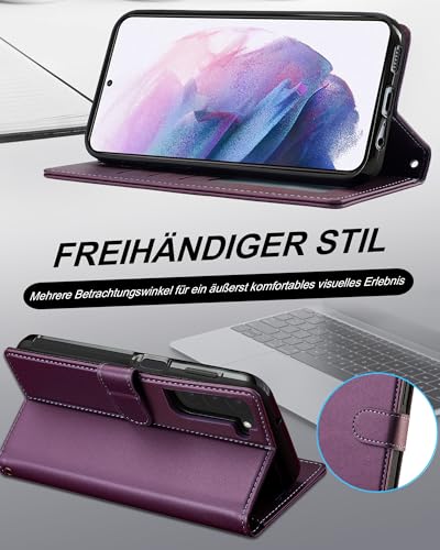 Samsung S21 Plus Étui Protection Magnétique Amovible Violet 5G - 3