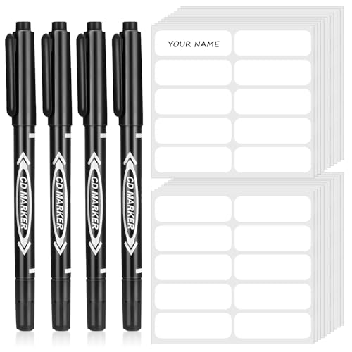 Smivyhp 200 etiquetas de ropa para niños con 4 unidades, resistentes al agua, etiquetas para nombres, etiquetas autoadhesivas de 45 x 15 mm para ropa uniforme escolar