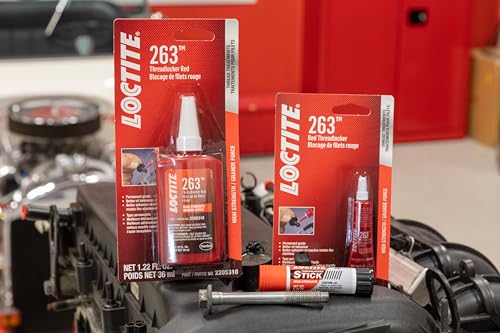 Image of Loctite 37700-6PK Red High Strength Thread Locker - 19 Grams Stick, (Pack of 6)