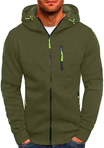 TOWMUS Men's Athletic Hoodie Casual Long Sleeve Hooded Sweatshirt Drawstring Pullover Hoodies with Pockets Army Green