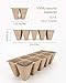 MoHern Seed Starter Tray Kit, Peat Pots for Seedlings Packs of 15x10 Cell Organic Biodegradable Plant Starter Trays for Vegetable & Flower, Indoor/Outdoor, with 10 Plastic Plant Labels
