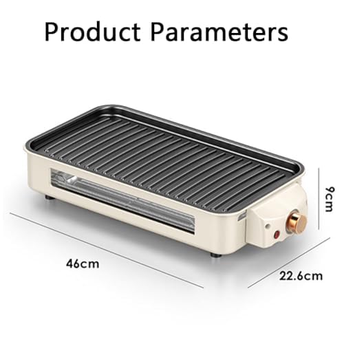 Elektryczny grill wewnętrzny o mocy 1500 W, wielofunkcyjna patelnia grillowa i patelnia do smażenia i pieczenia, łatwa do czyszczenia