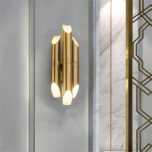 Applique cristal lit chambre sconce fer led dimmable éclairage intérieur trois tons - 4