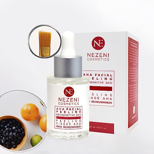 Peeling chimico viso AHA, PHA e PBHA | Pelle secca e/o sensibile | 6 DIVERSI acidi naturali | Esfolia e leviga, riduce le imperfezioni | Nezeni Cosmetics - BASSO CONSERVANTE