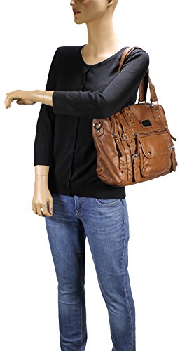 Scarleton Handbags for Women, Purses for Women, Women Purses and Handbags, Womens Purse w/Multiple Pockets, H148504A, Brown