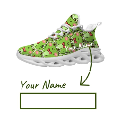 Women Frog Shoes Custom Sneakers Add Name Running Shoes Lightweight Walking Tennis Shoes Gifts for Men Women2