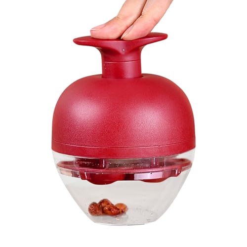 Cherry Pitter - 15,5 x 10 cm - Dispositivo de, separador de núcleos compacto con mecanismo de presión | Ayuda de cocina eficiente para ensaladas, bebidas, salsas, mermeladas caseras