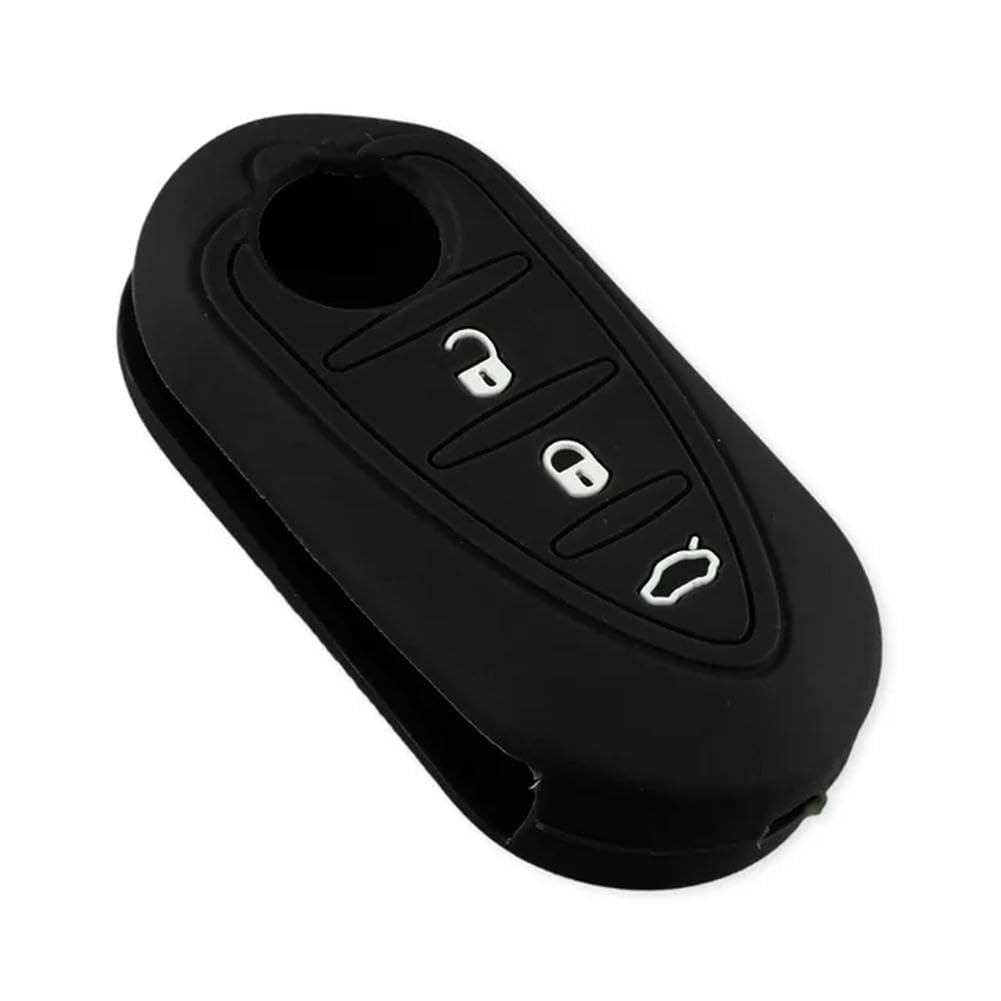 BOLNEY Silicone Rubber Car Key Cover Case for Alfa for Romeo Mito Giulietta 159 159 GTA Brera 3 Buttons Auto Key Holder Protector