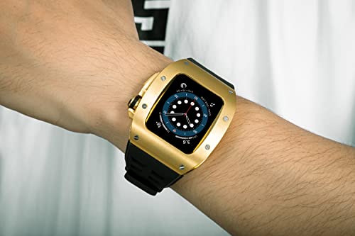 Kit de modification en métal Apple Watch résout le problème des rayures sur boîtier 45mm 44mm