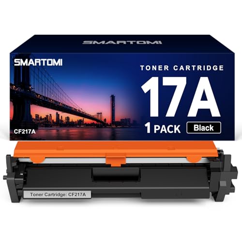 SMARTOMI 17A CF217A Cartucho Tóner Compatible para HP 17A CF217A para Laserjet Pro MFP-M130fw MFP-M130nw MFP-M130fn MFP-M130a, HP Laserjet Pro M102W M102A (1 Negro)