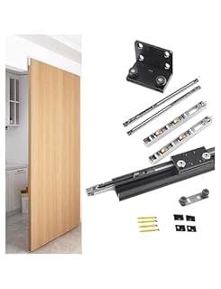 Invisible Ghost Door Hardware Accessories Invisible Track Two-Way Buffer Track Dedicated Wooden/Aluminum Alloy Door Accessories(120cm/3.9ft)