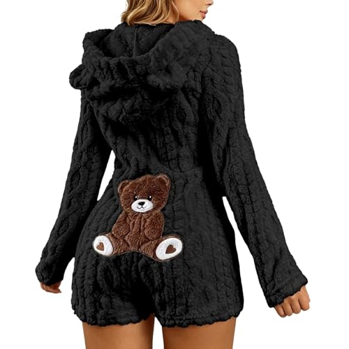Combinaison polaire femme pyjama long chaud grenouillère hiver