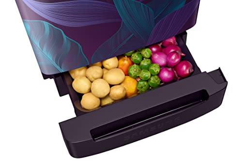 Image of Samsung 189L 5 Star Inverter Direct-Cool Single Door Digi-Touch Refrigerator Appliance (RR21C2F259R /HL,Paradise Bloom Purple) Base Stand Drawer