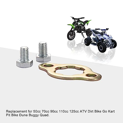 GOOFIT 17mm Engine Sprocket Zahnrad Retainer Platte Satz Ersatz für 50cc 70cc 90cc 110cc 125cc ATV Dirtbike Go Kart Pitbike Dune Buggy Quad