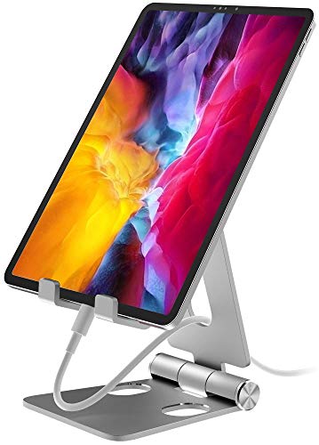Aduro U-Rise XL Adjustable Aluminum Tablet Stand iPad Holder Foldable Phone Stand Compatible with iPhone iPad Pro 11, 9.7, 10.5 Air Mini 4 3 2, Nexus, Tab, E-Reader (4-12