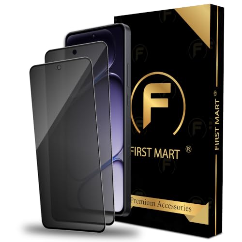 Image of FIRST MART Privacy Tempered Glass for OnePlus Nord CE 6 Lite, 2 Pack | Anti-Spy 9H Screen Protector, Edge-to-Edge, Case-Friendly, Scratch Resistant, Bubble-Free
