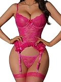 Donnalla Women Sexy Lingerie Set Floral Lace...