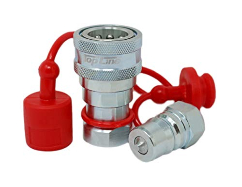 Image of TL77 3 /8″ NPT ISO 7241-A Quick Disconnect Hydraulic Coupler Set Poppet Valve Heavy Equipments Pioneer