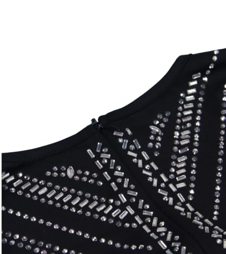 Image of PORRCEY Sexy Elegant Rhinestone Party Club Night Formal Dress for Women