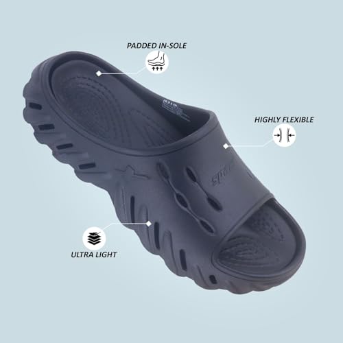 Image of SPARX SFG-5001 Men's Slider | Soft Cushioned Footbed, Anti-Slip Sole & Easy Slip-On Design for Everyday Use