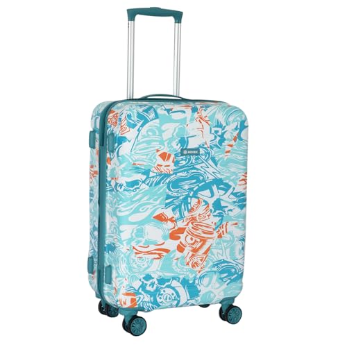 Image of NOVEX Ranger 28-Inch Trolley Suitcase for Men & Women | Polycarbonate Hard Shell Luggage Anti-Theft Zippers | Ideal for Office Trips, Travel & Weekend Getaways | Turquoise