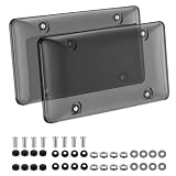 License Plate Camera Blocker, with Screw Cap Kit for US Plates，Dark Gray