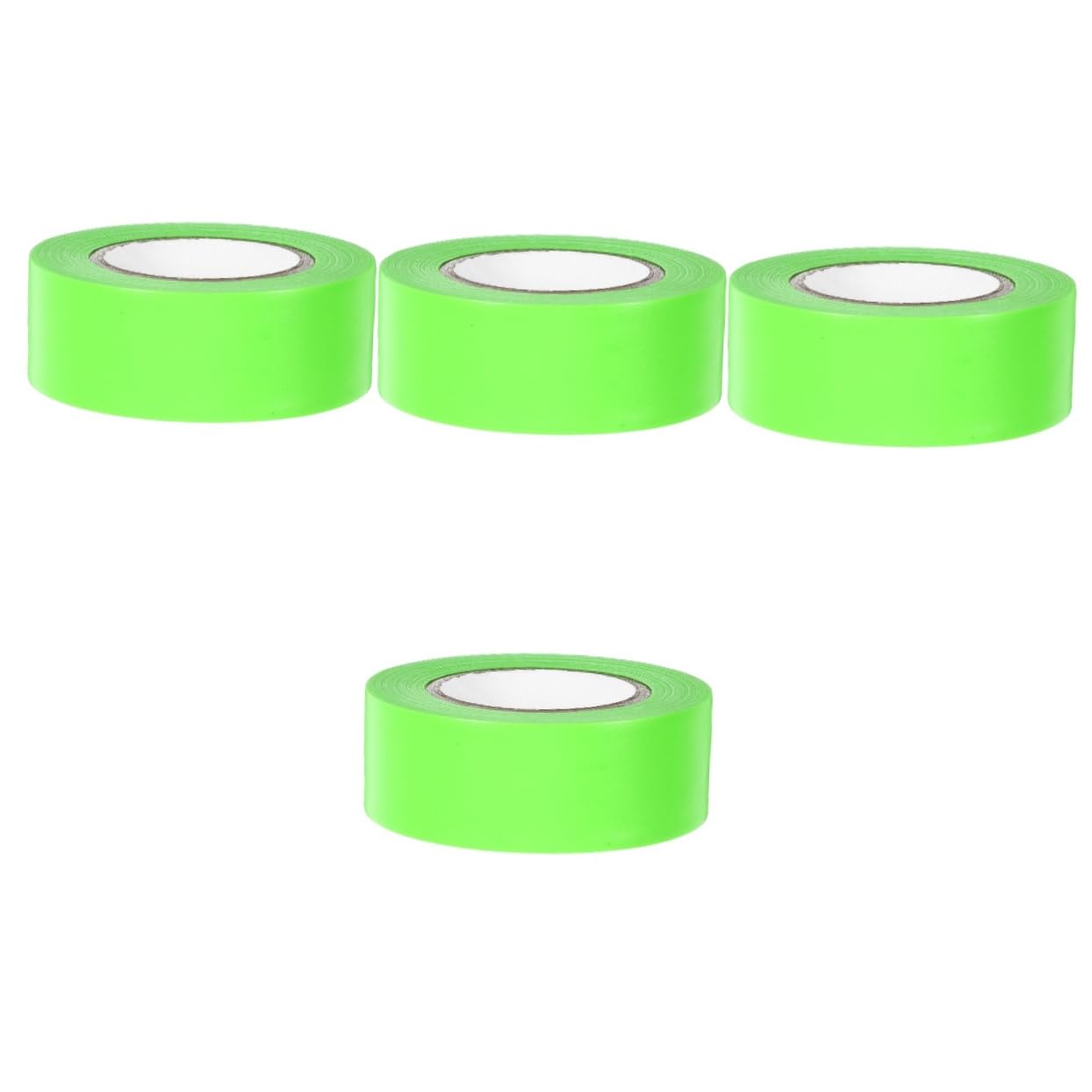 Artibetter 4rotoli Nastro Segnaletico Fluorescente Non-adesivo Per Marcatura Di Aree Pericolose Multi-uso Senza Residui Per Arrampicata e Sicurezza Esterni