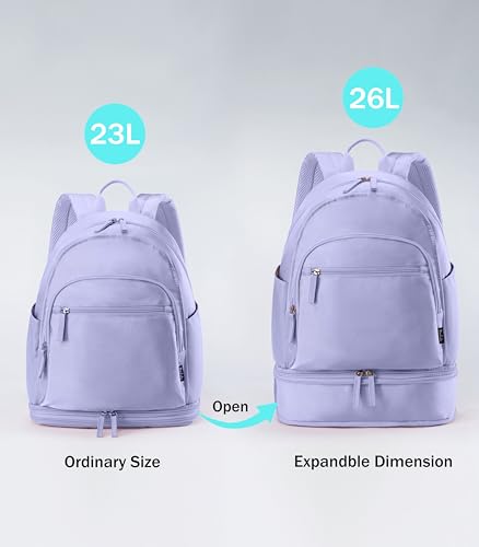 Image of Uselike Gym Backpack for Women Men, Lightweight Gym Bag with Shoe Compartment, Waterproof Workout Backpack with Wet Pocket
