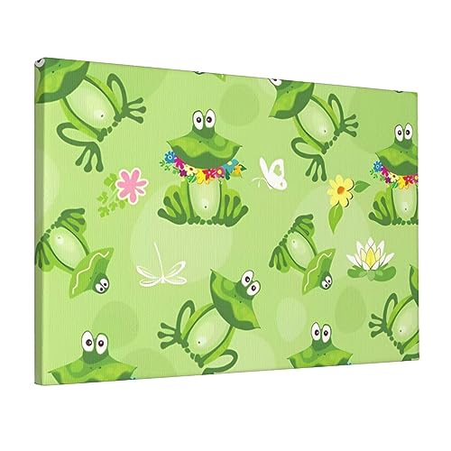 Toile murale grenouille originale pour chambre et cuisine