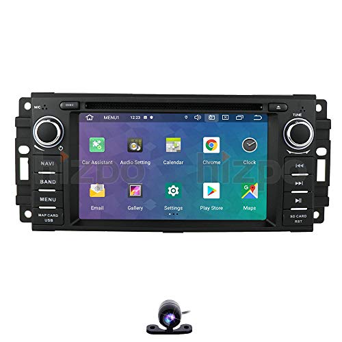 hizpo 6.2 Inch Android 10 Car Navigation for Jeep Chrysler Dodge Compass Gr