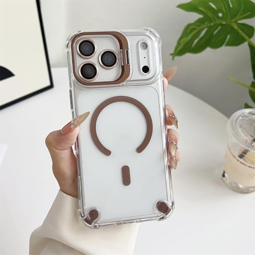Coque iPhone 17 magnétique transparente avec support pour visionner vos vidéos