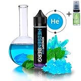 Cada botella de Heisenberg contiene 50 ml de e-Liquid sin nicotina, envasado en un bote de 60 ml con espacio para agregar otros 10 ml de nicotina. (Formato Booster / Shortfill)