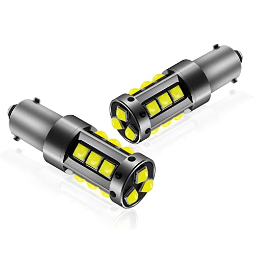 Bombilla LED BA9 BA9S para auto 2 unidades xenón blanco
