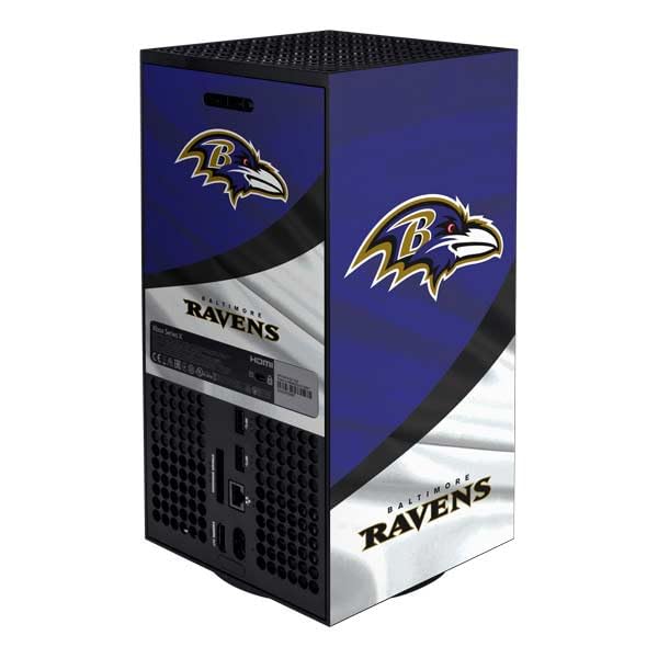 Skinit Decal Gaming Skin Compatible with Xbox Series X Bundle - Officially Licensed NFL Baltimore Ravens Design