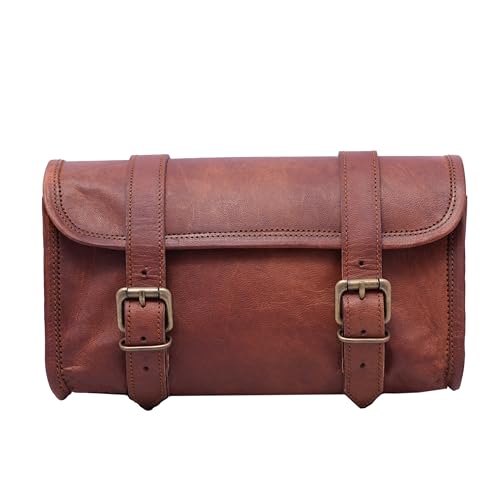 Bolsa de Herramientas Vintage de Cuero para Motocicleta miniatura 2