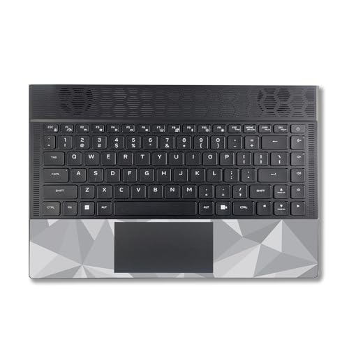 Image of MightySkins Skin Compatible with Alienware X14 R2 (2023) Full Wrap Kit - Gray Polygon | Protective, Durable, and Unique Vinyl Decal wrap Cover | Easy to Apply & Change Styles | Made in The USA