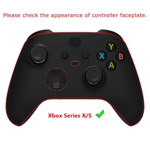 Image of eXtremeRate Replacement Buttons for Xbox Series X & S Controller, Clear Black Custom Accessories Bumpers Trigers Dpad ABXY Start Back Sync Share Keys Parts for Xbox Core Wireless Controller