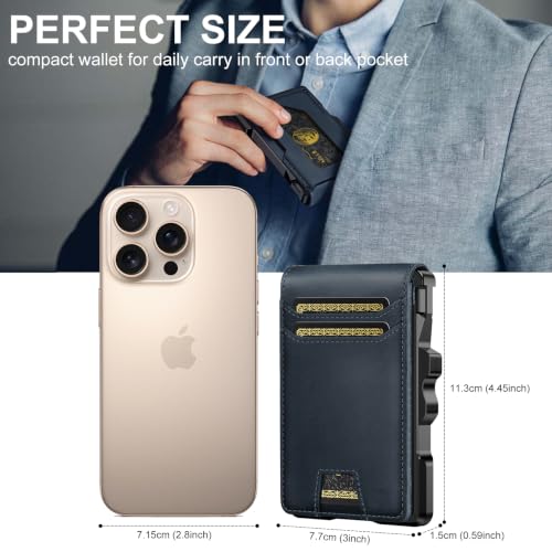 Image of furid Genuine Leather Wallet for Men: Slim RFID Smart Minimalist Wallet