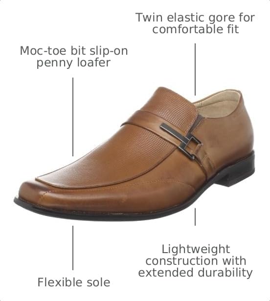 Image of STACY ADAMS Men's Beau Moc Toe Bit Slip-On Loafer