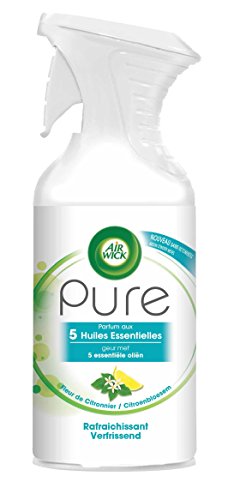 Air Wick Desodorisant Maison Aérosol Pure Huiles Essentielles Rafraichissant 250 ml