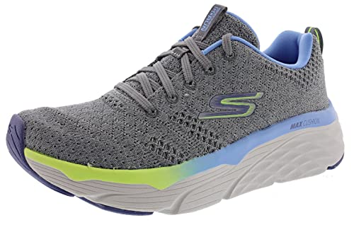 Skechers Women's Max Cushioning Elite Walking Shoe Gray/Blue 8