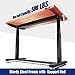 WORKPRO 48” Height Adjustable Work Table with Crank Handle and Casters, 48” x 24” Wooden Top Standing Desk Workbench, Heights from 29”-38”, 500 Lbs Load Capacity for Garage