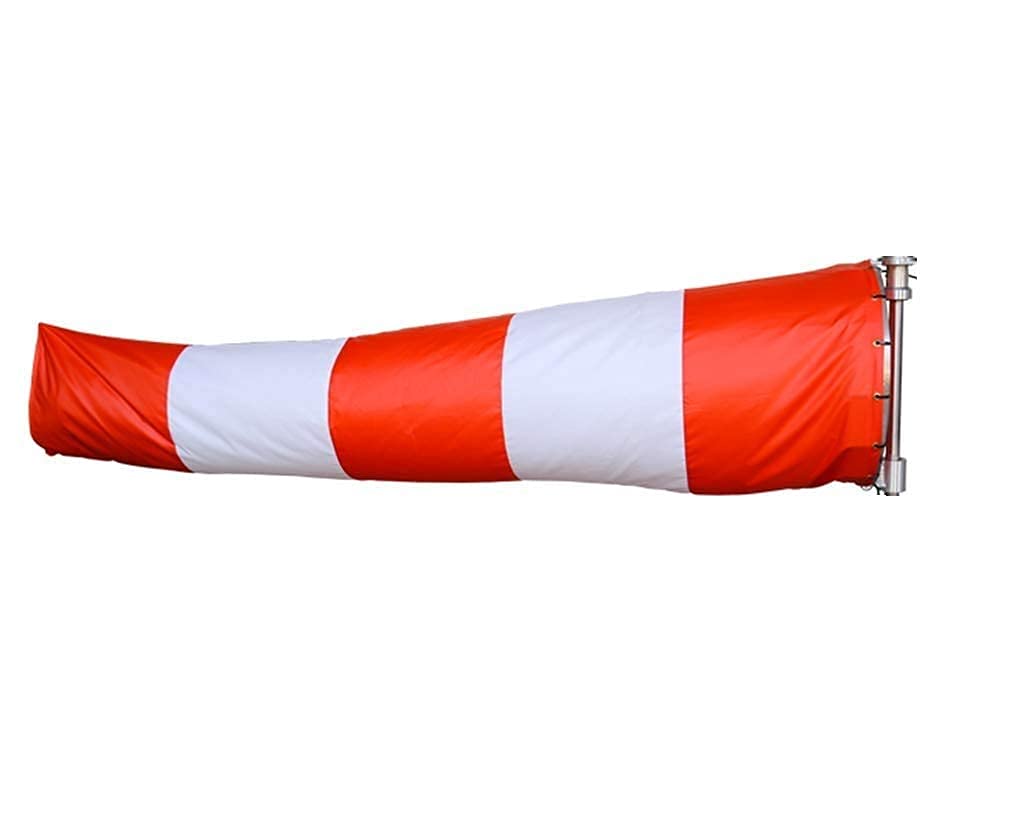 Wind Sock air Indicator for Wind Direction 6 Feet Double Fabric Durable Waterproof Wind Direction Cloth with Reflective Tapes