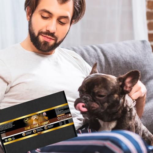 GastroBalance Entlastung der perianalen Drüsen für Hunde – 60 Kauknospen für Hunde – Speck Geschmack (Englisch)